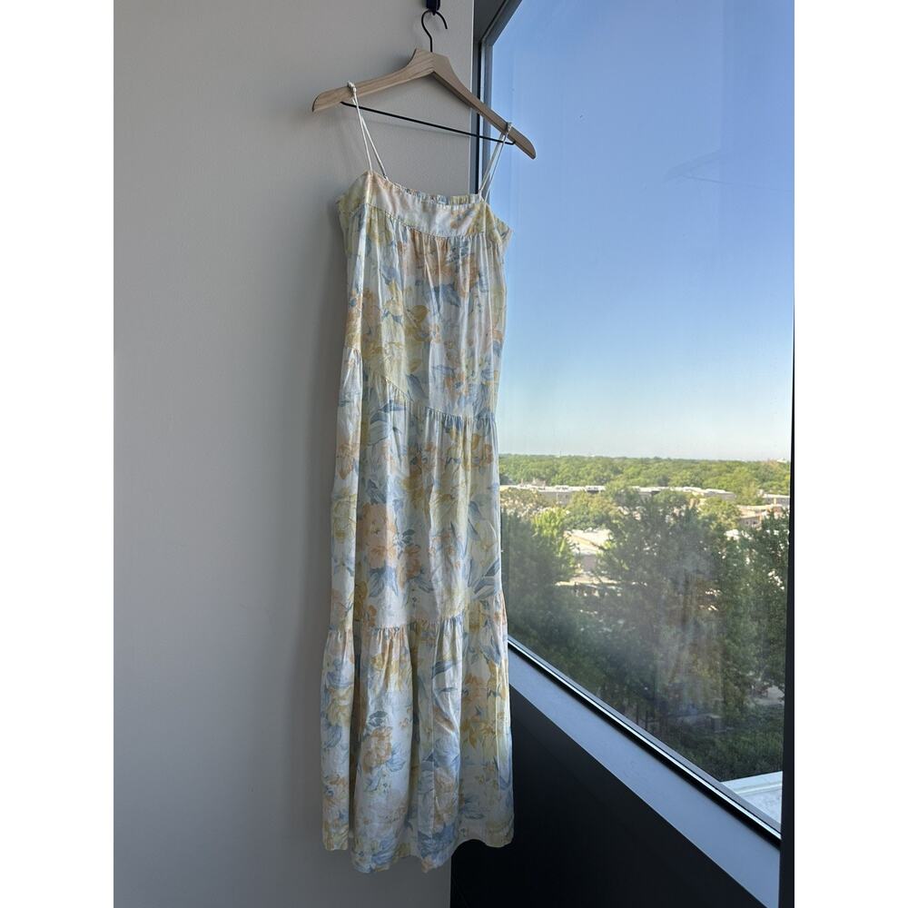 Abercrombie & Fitch M Ruffle Floral Maxi Dress FairyCore Cottage Preppy Girly - Picture 3 of 6